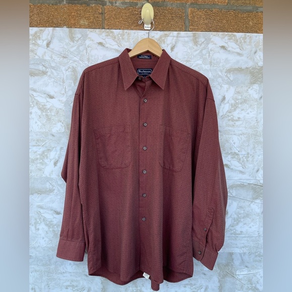 BURBERRYS OF LONDON VINTAGE FRONT BUTTON SHIRT SIZE LARGE - Picture 3 of 11